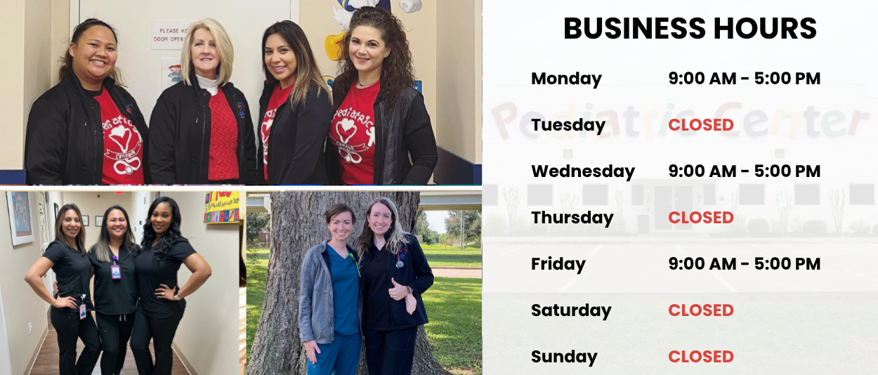 Pediatric Center Sugar Land hours, Sugar Land Pediatrician
